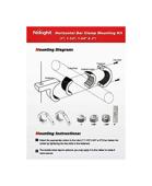Set 2 suporti proiectoare LED universal pentru  prindere de rollbar sau bullbar  Cod: TY044