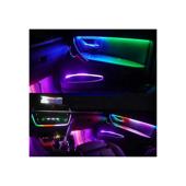 Set 21 lumini ambientale LED RGB DIGITAL ( poate afisa mai multe culori in acelasi timp pt. banda LED - tip apa curgartoare )  cu aplicatie BTT Cod:  HH-22021DIG