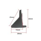 Set 4 ornamente protectie aripa din cauciuc 1,6mx2cm culoare Neagra Cod: FS-7017