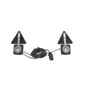 Set lampi LED magnetice cu triunghiuri reflectorizante pentru remorca, fisa 7 pini, cablu 2,5m, cablu fisa 7,5 m Cod: BK98483