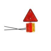 Set lampi LED magnetice cu triunghiuri reflectorizante pentru remorca, fisa 7 pini, cablu 2,5m, cablu fisa 7,5 m Cod: BK98483