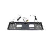 Suport numar auto cu camera video si 2 senzori parcare 12V (afiseaza distanta pe ecranul camerei) Cod: JCS-041-2-22