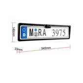 Suport numar auto cu camera video si 2 senzori parcare 12V (afiseaza distanta pe ecranul camerei) Cod: JCS-041-2-22